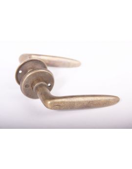 Türdrücker mit Drückerrosetten Bronze Antik 747mm