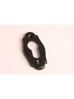 Profilzylinder Rosette Messing Poliert 33mm