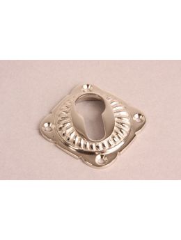 Profilzylinder Rosette Nickel Poliert 64mm